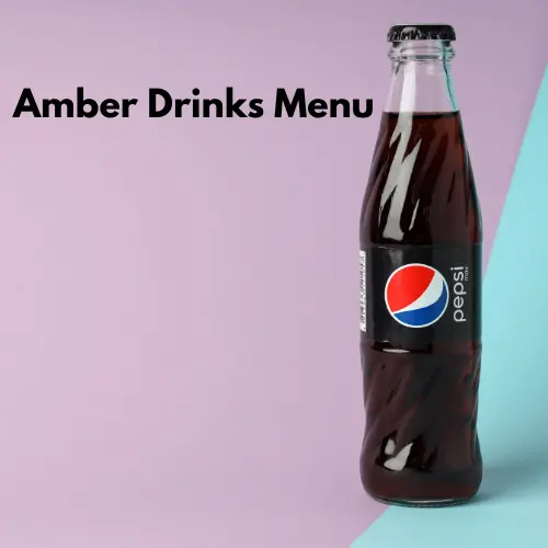 amber drinks menu